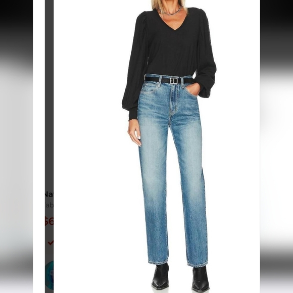 EUC NATION LTD TABITHA FULL SLEEVE V- NECK BLACK SZ S - Picture 13 of 13